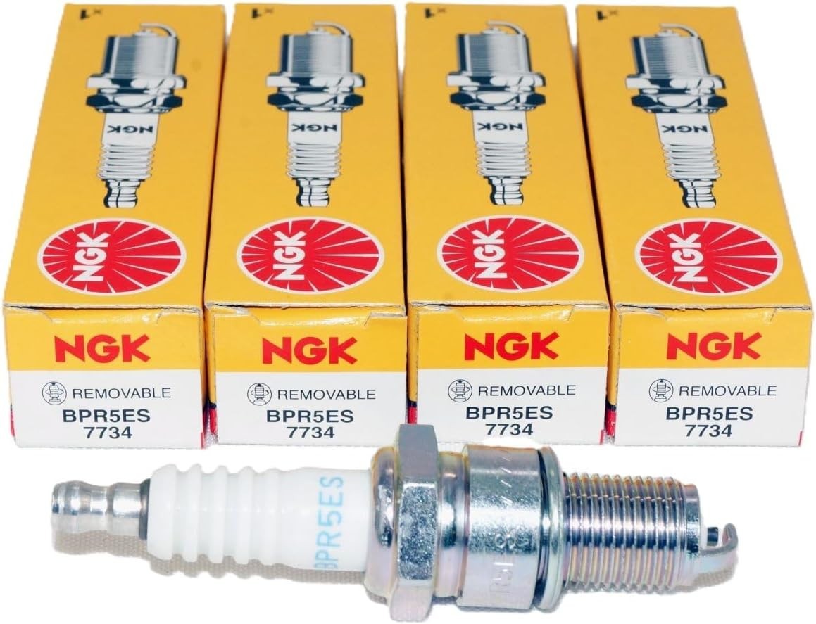 4-New NGK Copper Spark Plugs BPR5ES #7734 Made in Japan