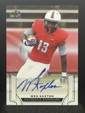 Wes Saxton AUTO 2015 Leaf Draft #BA-WS1 Jaguars