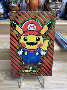 new pokemon release date cards Replica Holographic Full Art Cosplay Pikachu main image 1
