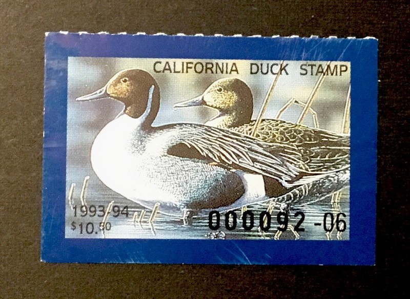 CALIFORNIA STATE DUCK  -  SCOTT# 24   -   MINT NEVER HINGED   -   SCV: $16.00