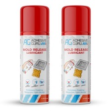 Adhesive Guru Silicone Mold Release Aerosol Spray 2x6.76 fl oz Lubricant Ag...
