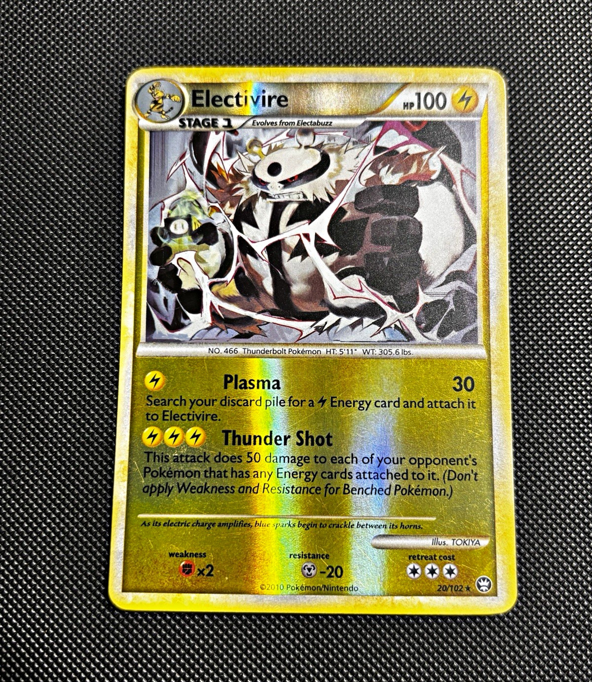 Electivire 20/102 HS Triumphant Holo Rare Eng 2010 100 HP Stage 1
