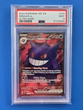 Gengar EX 193/162 Temporal Forces Ultra Rare Full Art PSA 9 Mint