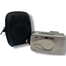 Minolta Vectis 300 IX-Date APS Film Camera 24-70mm Zoom Silver with Case