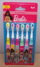 Girls Barbie Brush Buddies 6 Pack Soft Doux Make Brushing Fun!
