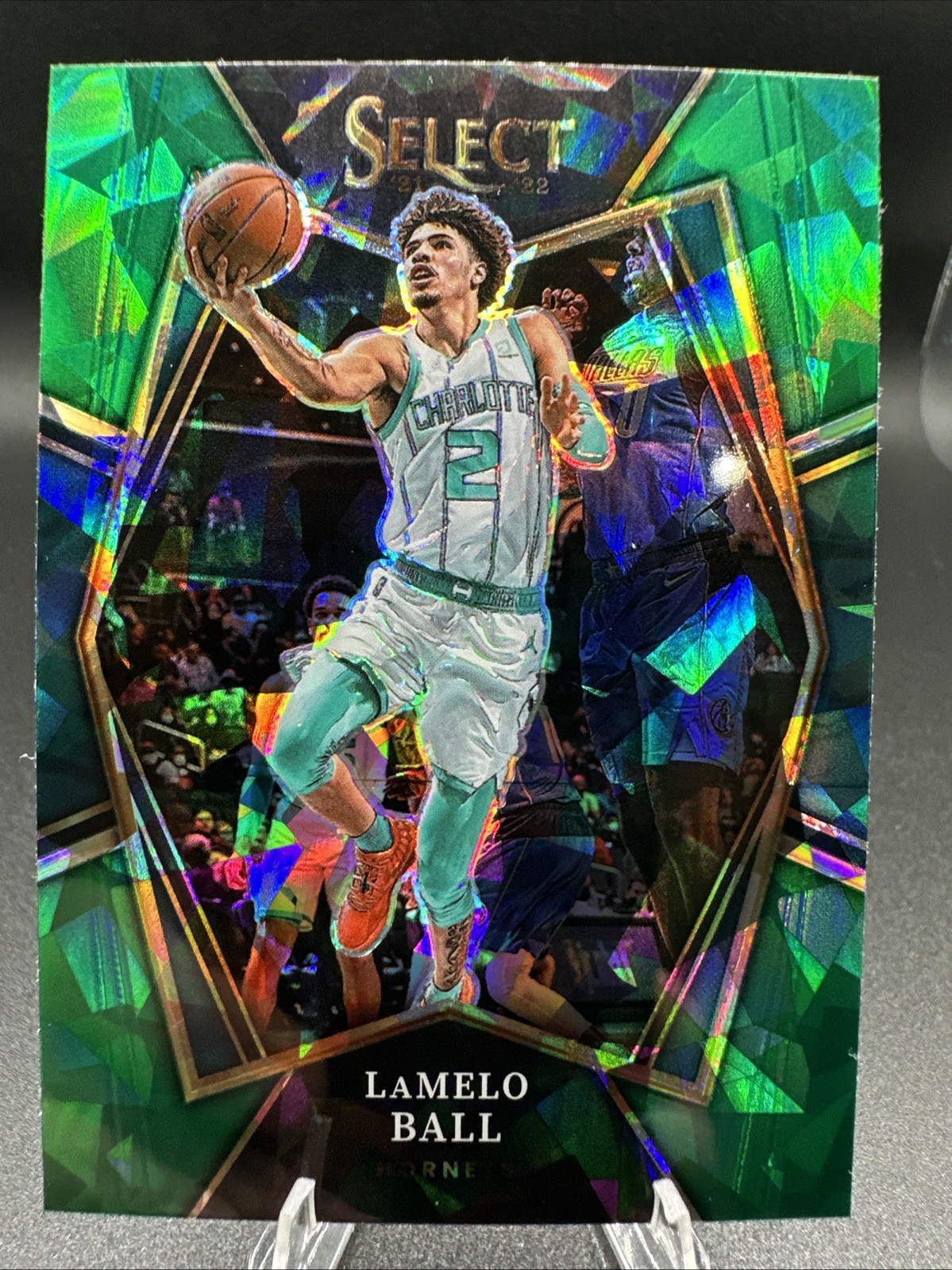 2021-22 Panini Select - Premier Level LaMelo Ball #185 Green Ice Prizm