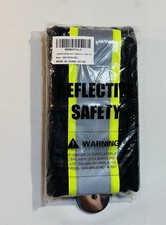 Reflective Safety Vest 3XL Black Hi Vis Mesh Work Vest New Sealed