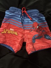 Marvel Spiderman Swim Trunks Size 4 Boys