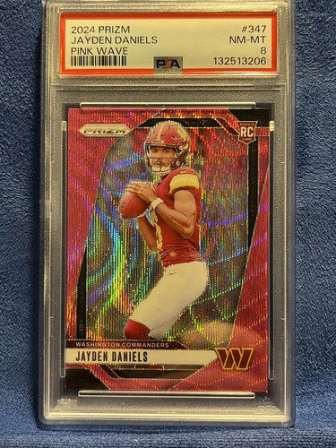 New Listing2024 Panini Prizm - Rookies Jayden Daniels #347 Pink Wave Prizm (RC)