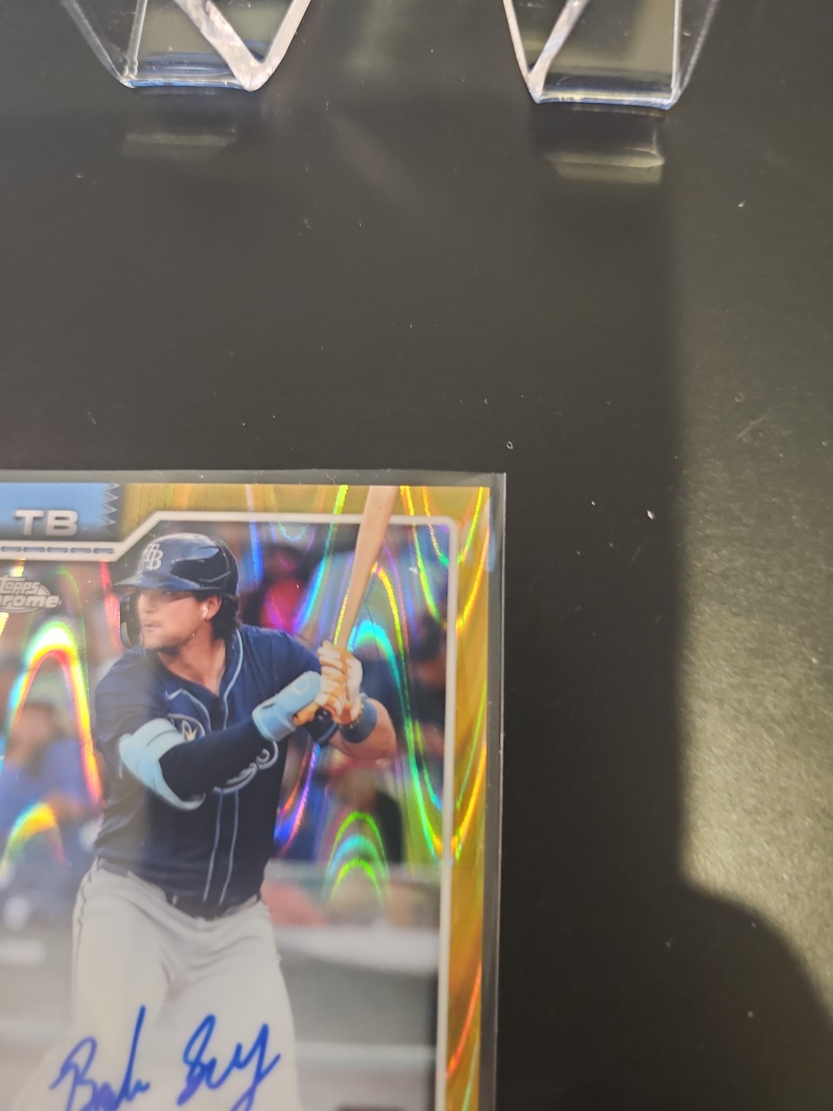 2026 Topps Chrome Baseball Bob Seymour Auto Gold Wave 39/50 SSP view 4