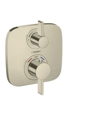 Hansgrohe 15707821 Ecostat E Thermostatic Trim w/ Volume Control Brushed Nickel