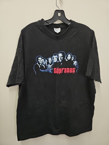 Vintage 2000s The Sopranos Cast HBO TV Promo Tee Size XL - Picture 1 of 10