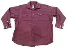 Rare VTG WRANGLER Classic Western Pearl Snap Casual Button Front Shirt 90s 2XL