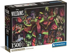 NEW  SEALED Clementoni 31744 Disney Villains 1500 Pc Jigsaw Puzzle USA SELLER