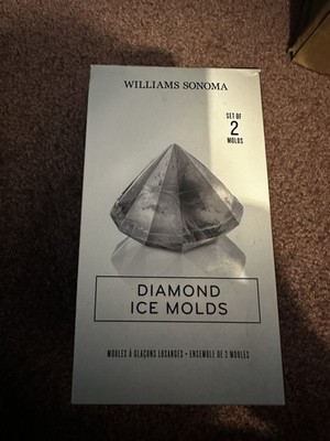 Williams Sonoma Diamond Ice Molds, Set of 2 NWT