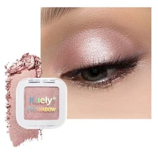 evpct Dusty Pink Champagne Single Eyeshadow Palette, Rose Gold Ice Pink Nude ...