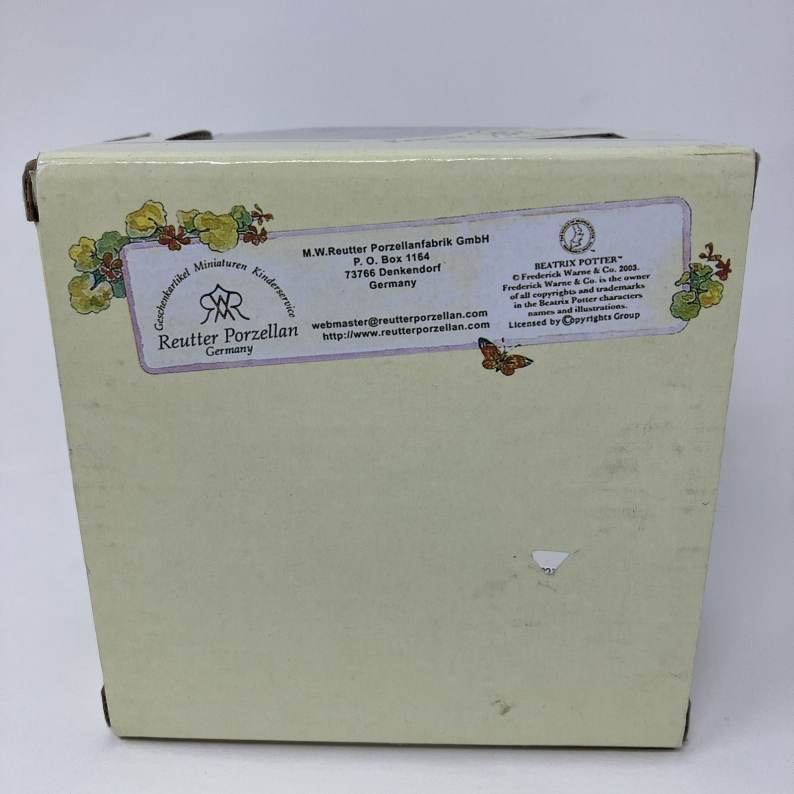 Porcelain Beatrix Potter Ornaments Two Reutter Porzella Eggs Peter Rabbit German