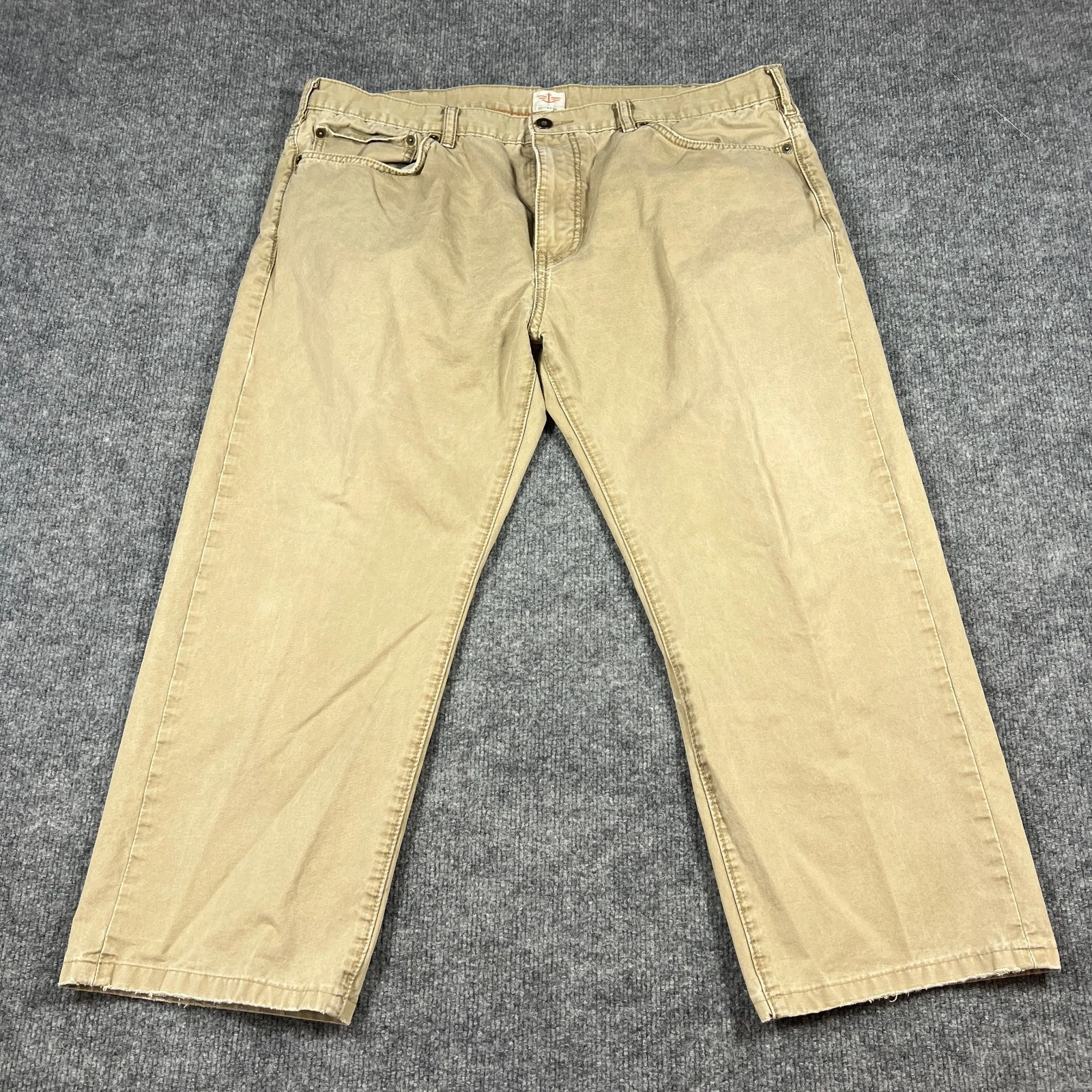 Dockers Khakis Pants Mens 40x30 Beige Straight Fit Cotton Flat Front Mid Rise