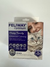 Feliway Optimum Happy Family Calming Diffuser and Refill 48 ML Sealed Box