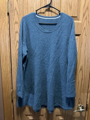 Cardigan Ouvert Isaac Mizrahi - Cachemire Mélangé Gris Donegal - Taille XXS - Neuf Avec étiquettes