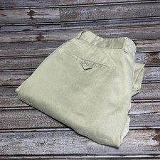 Callaway Golf Apparel Men's Pleated Pants 36W x 34L Beige Pro Spin Cotton