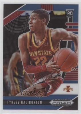 2020-21 Panini Prizm Draft Picks Blue 43/199 Tyrese Haliburton #10 Rookie RC uk2