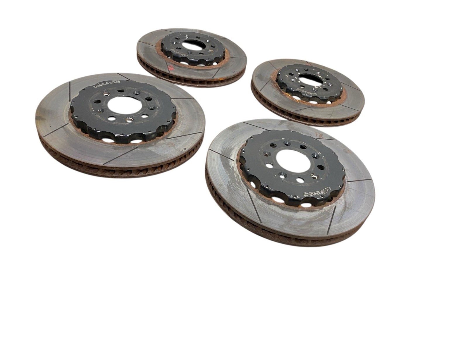 2009 Aston Martin Vantage Front & Rear Wilwood Ventilated & Slotted Brake Rotor