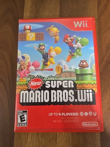 New ListingTested Working Nintendo New Super Mario Bros. Wii Nintendo Wii  Game Case & Book