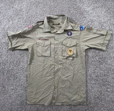 Boy Scouts of America Uniform Men's Shirt Small Vintage Short Sleeve