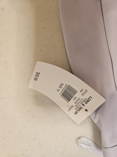 Vintage Lord & Taylor Women's Size 10 Wide Leg Pants Light Blue NWT NOS acetate - Picture 3 of 8