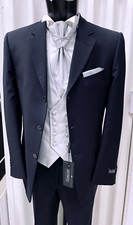 BRAUTKLEID GR. 50 SIGNIERT BLAU UNITOCARLO PIGNATELLI SUIT GROOM WEDDING DESIGNER