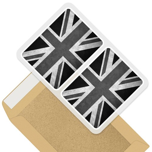 2 Stück Union Jack Aufkleber – 10 Cm, Glänzendes Vinyl, Für Laptop, Kühlschrank & Gepäck