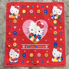 Hello kitty Handkerchief Showa retro period character Anime Goods From Japan