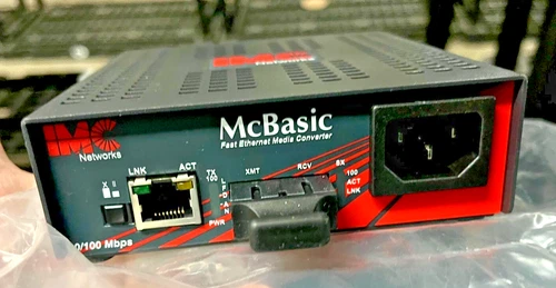 IMC 855-10263 McBasic UTP to Fiber Media Converter 1xRJ-45 1xSC Duplex 10/100