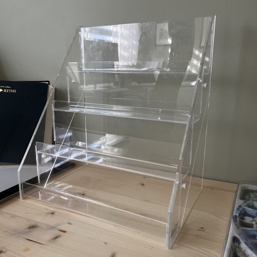 Acrylic Table Top Display Stand Rack Arts Craft Fairs Shops Home Office