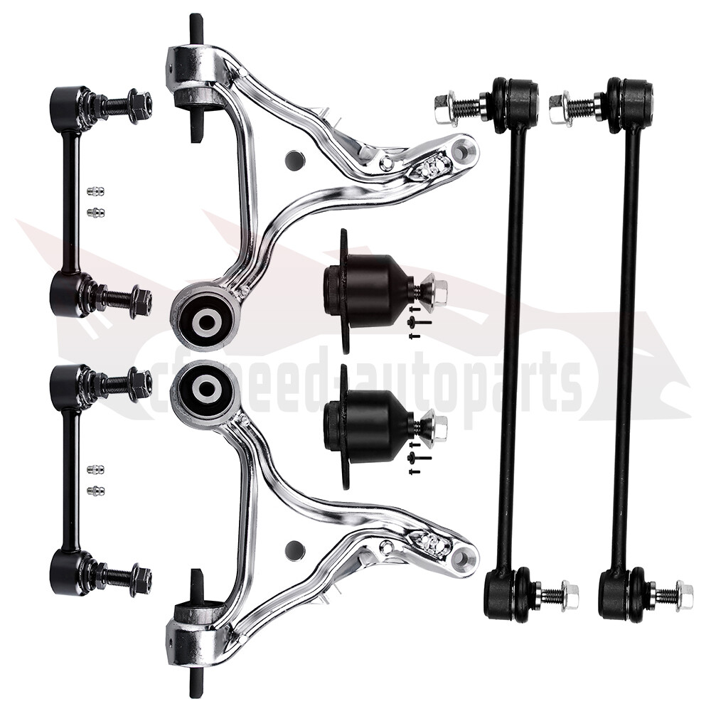 8pcs Front Lower Control Arms Ball Joints Kit For 2001-2007 Volvo V70 Suspension