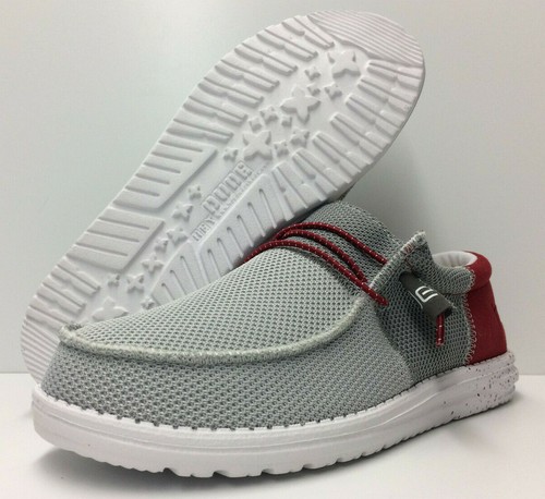 Hey Dude Wally Sox Funk Dark Grey Red 