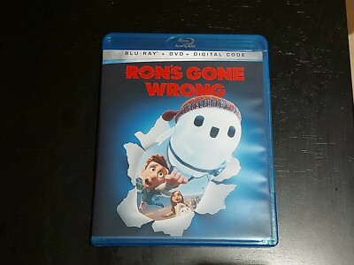 Ron's Gone Wrong blu ray movie only Disney Pixar