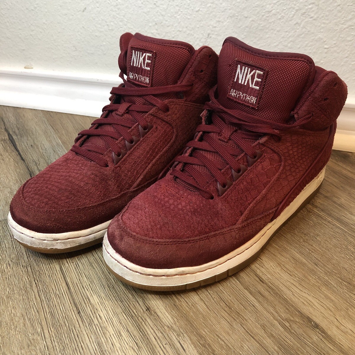 Men’s Nike Air Python Premium Burgundy Sneakers Size 10 Nike Air Force 1  main image 3