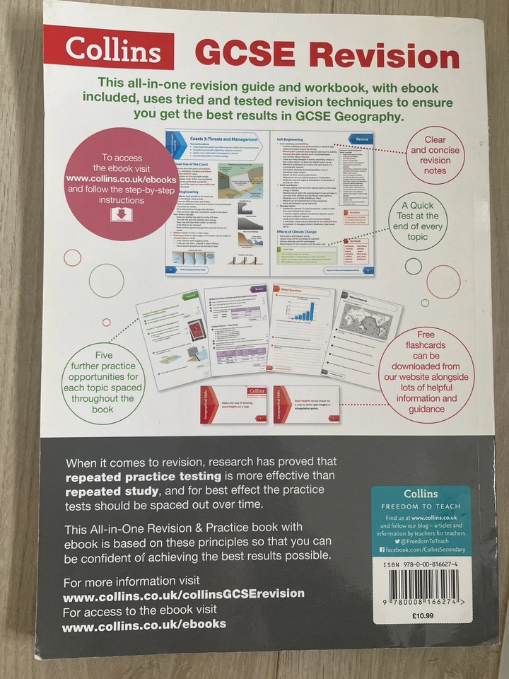 Collins AQA GCSE Revision book bundle Geography, Spanish & Religious studies - Image 2 of 4