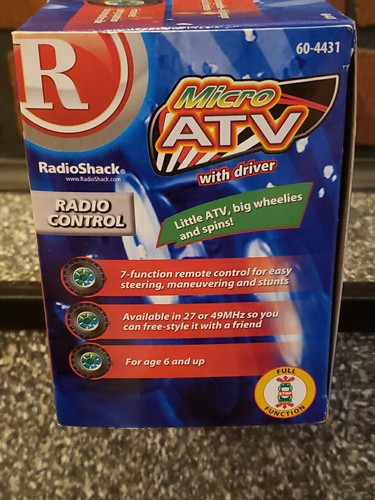 NIB Radio Shack RC Micro ATV w Driver Radio Control Toy New - Picture 9 of 10