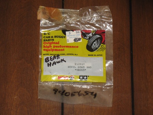 Tamiya 58093 9405654 X10517 Vintage Bevel Gear Bag NEW NOS RC 1/10 Bear Hawk - Picture 1 of 2