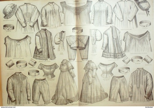 La Mode illustrée journal + gravure associée 1870 # 38 - Picture 3 of 3