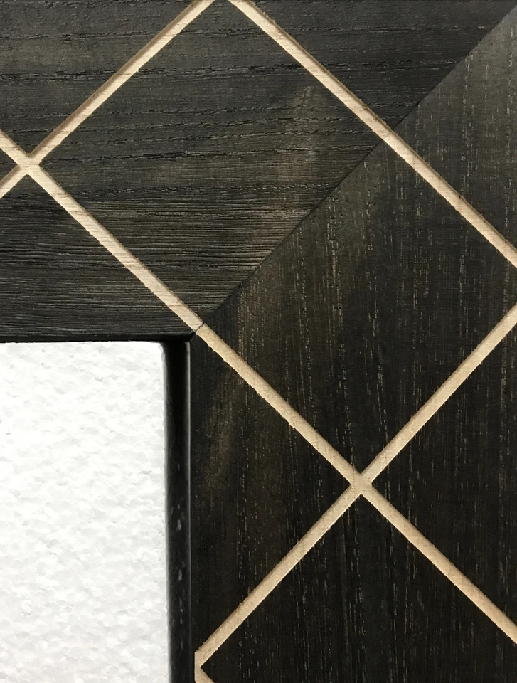 Rustic Wooden Carved Brown Frame Wall Mirror, Vertical or Horizontal, 40" x 26" - Image 2 of 4