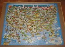 Robert Blair Martin Art Good Old U.S. of A. Vintage Springbok Puzzle - Assembled
