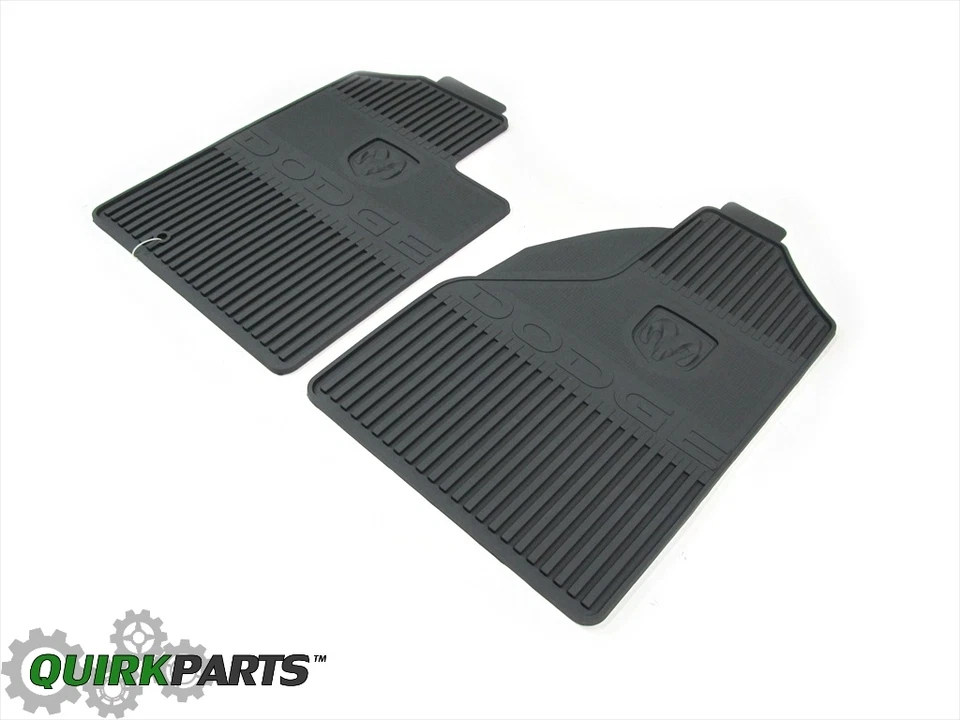 06-09 Dodge Ram 1500 2500 3500 Slate Gray Front Slush Mats Set Of 2 OEM MOPAR - Изображение 3 из 4