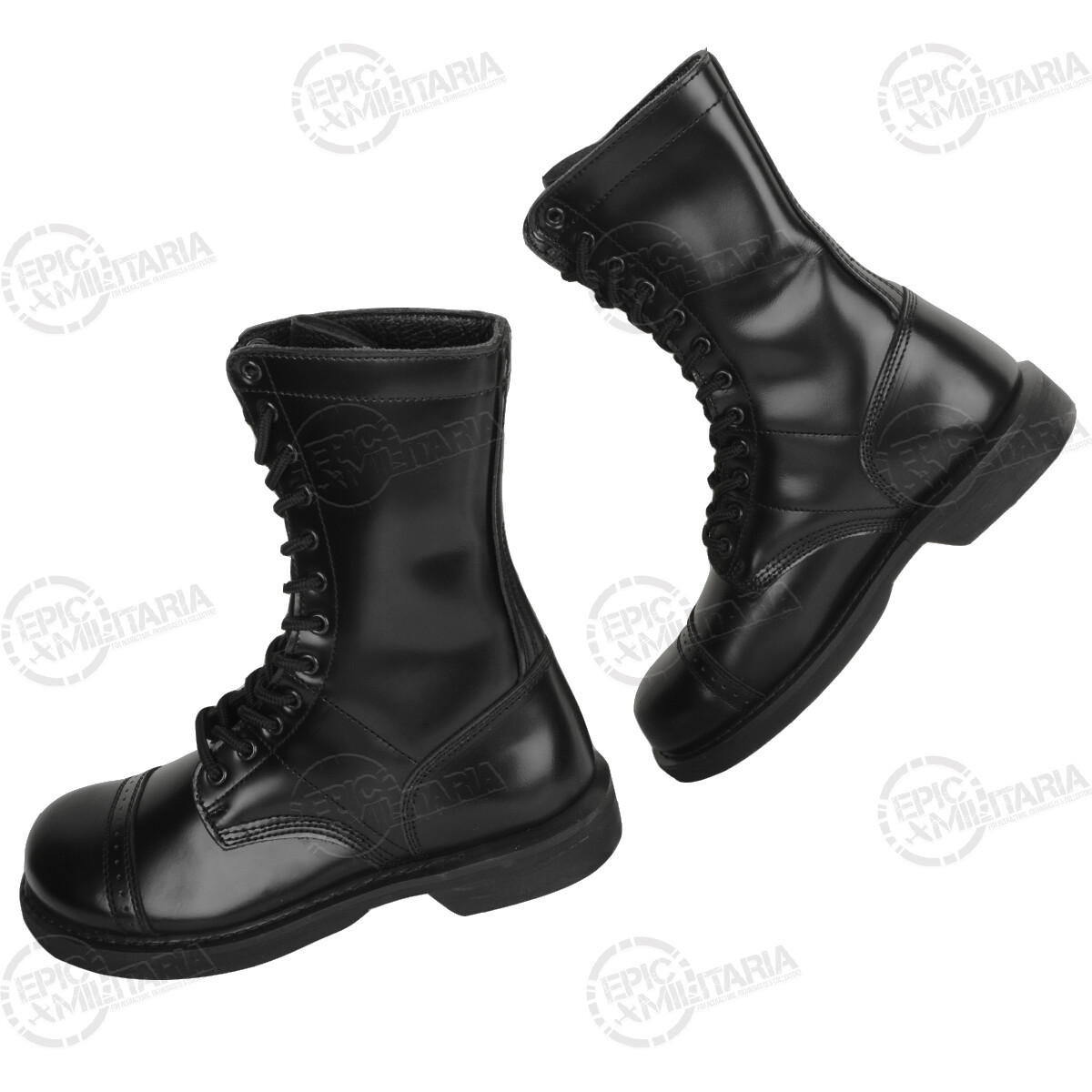 Rothco US WW2 Paratrooper Black Leather Boots - Steel Shank  display picture 1