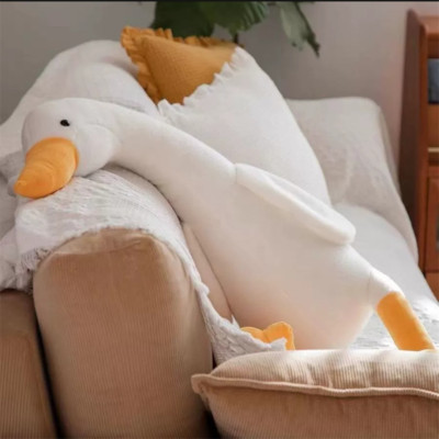 Huge White Goose Pillow Stuffed Animal Swan Giant Duck Doll Soft Pillow Toy Gift