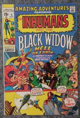 Amazing Adventures #6 the Inhumans and the Black Widow Marvel Comics 1971