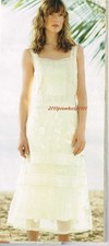 Very Rare! 4 Anthropologie Victorian Lace "Embroidered Mesh Dress" Vintage
